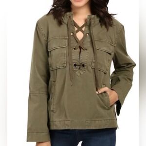 Free People Khaki Utility Jacket